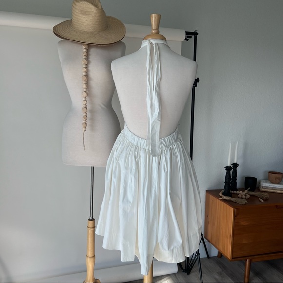 SOLD ❌ WHITE HALTER BALLET SKIRT GOWN - Picture 4 of 10